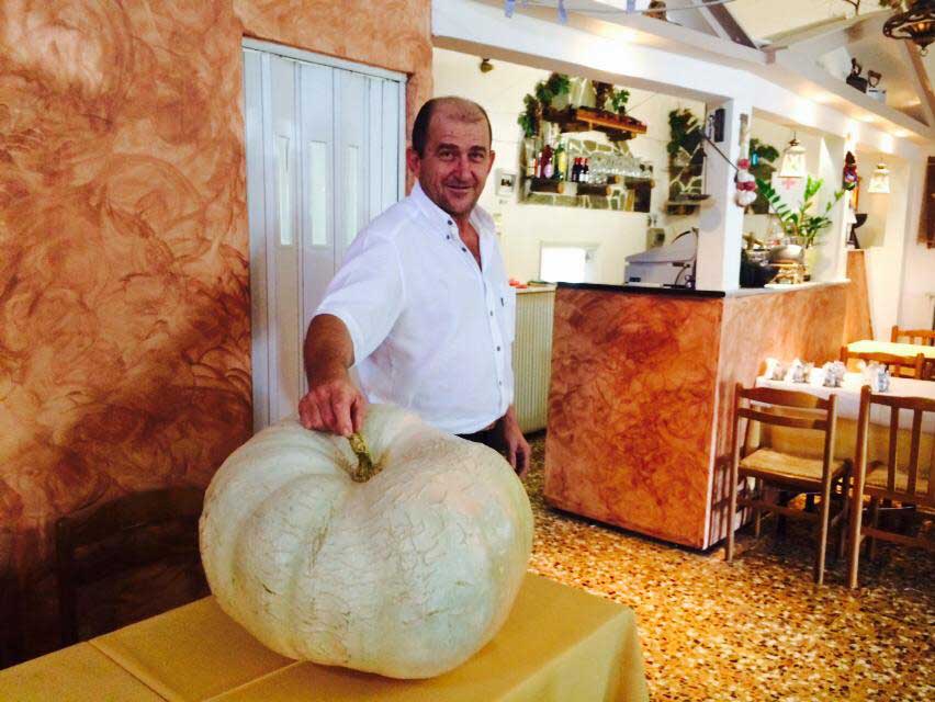 ΦΩΤΟ-Δύο γιγαντιαίες κολοκύθες στα Τρίκαλα