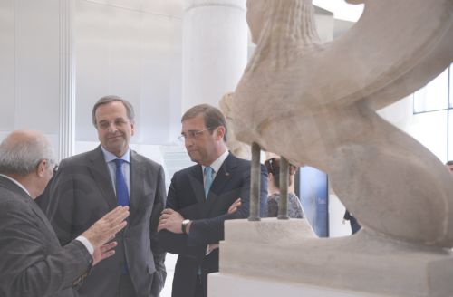 ΦΩΤΟ-Στο Μουσείο της Ακρόπολης Σαμαράς-Κοέλιο