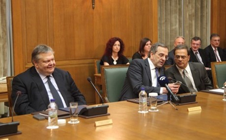 Συνάντηση Σαμαρά, Βενιζέλου, Χαρδούβελη