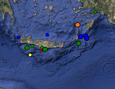 Σεισμός 3,3 ρίχτερ νότια της Κρήτης