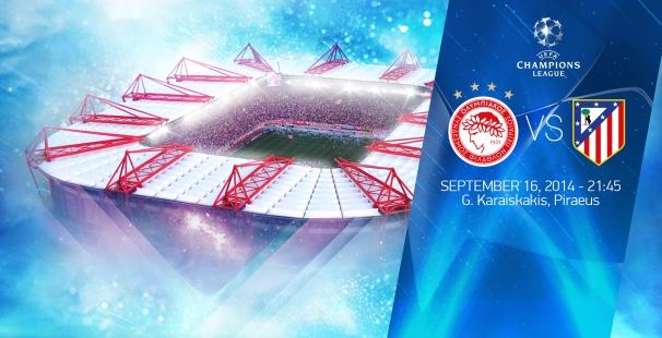 Πρεμιέρα του Ολυμπιακού στο Τσάμπιονς Λιγκ κόντρα στην Ατλέτικο Μαδρίτης