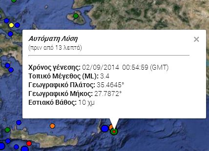 Σεισμός ανατολικά της Καρπάθου