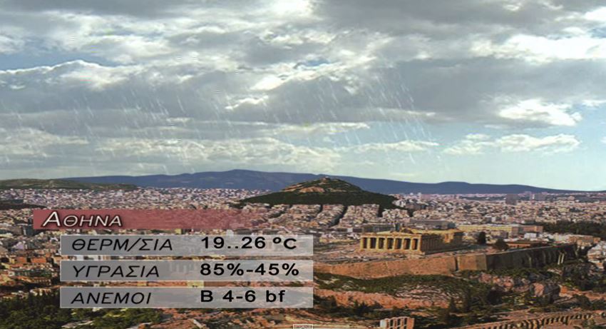 ΒΙΝΤΕΟ-Τοπικές μπόρες στα ηπειρωτικά-Μικρή άνοδος της θερμοκρασίας