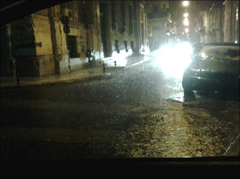 ΒΙΝΤΕΟ-Άνοιξαν οι ουρανοί στη Λαμία