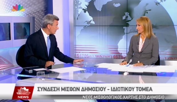 ΒΙΝΤΕΟ-Ο Νίκος Χατζηνικολάου για τη σύνδεση μισθών δημόσιου-ιδιωτικού τομέα