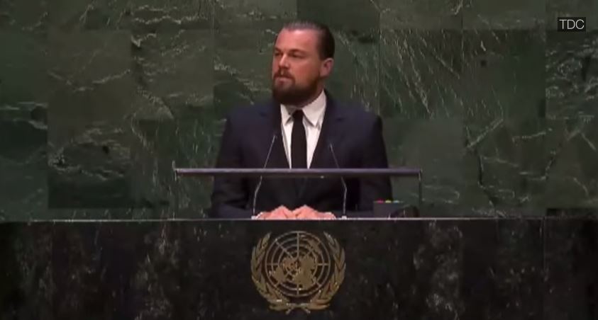 ΒΙΝΤΕΟ-Η πρώτη ομιλία του Ντι Κάπριο στον ΟΗΕ