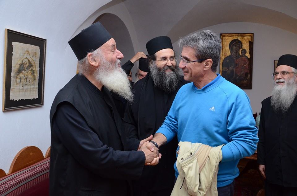 ΦΩΤΟ-Ο Λοβέρδος στο Άγιο Όρος