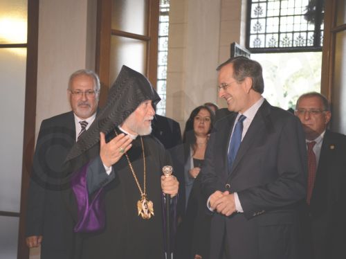 ΦΩΤΟ-Συνάντηση Σαμαρά με τον Πατριάρχη Αρμενίας