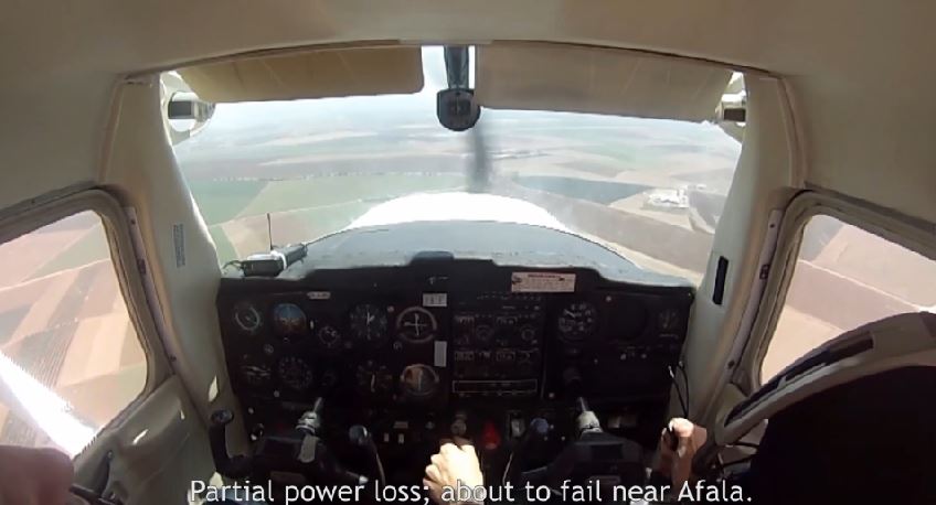 ΒΙΝΤΕΟ-Αναγκαστική προσγείωση Cessna