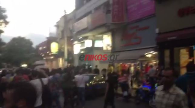 ΒΙΝΤΕΟ-Φθορές σε καταστήματα στο Κερατσίνι