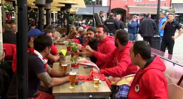 ΒΙΝΤΕΟ-Οπαδοί του Ολυμπιακού στο Μάλμε