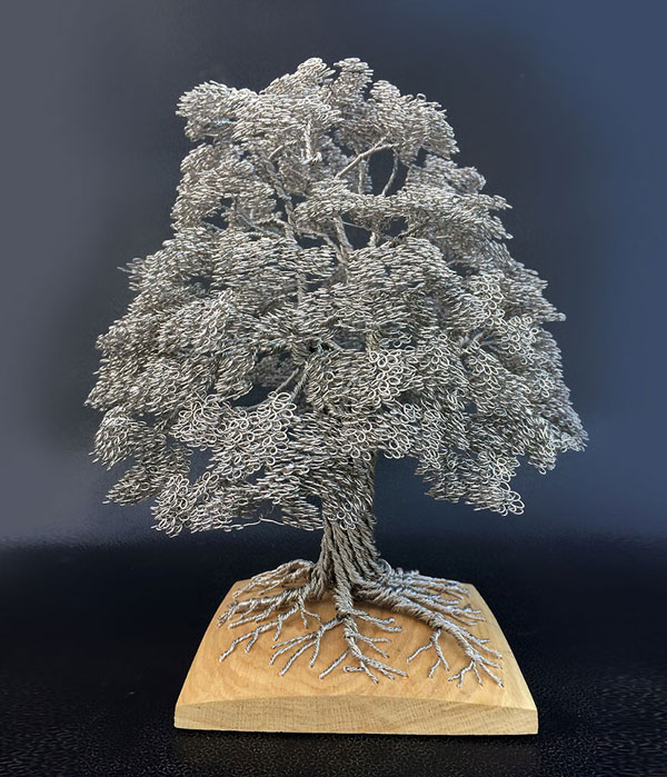 ΦΩΤΟ-Μικρογραφίες δέντρων από σύρμα