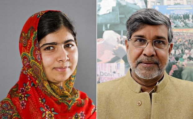 Νόμπελ Ειρήνης στη Μαλάλα Γιουσαφζάι και τον Κάιλας Σατιάρτι