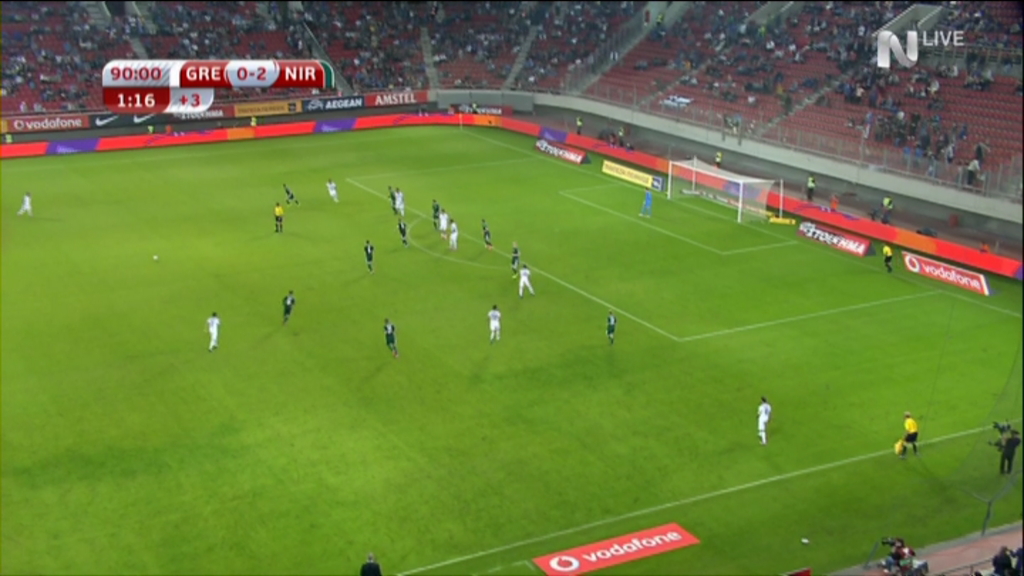 Live: Ελλάδα-Βόρεια Ιρλανδία 0-2 (ΤΕΛΙΚΟ)