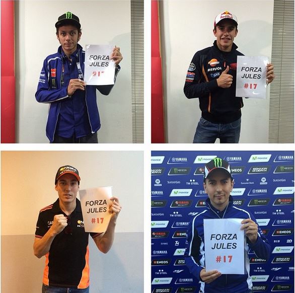 ΦΩΤΟ-Το μήνυμα των αναβατών της MotoGP στον Μπιανκί