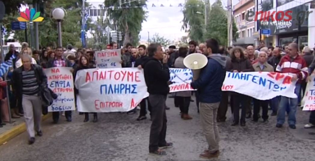 ΒΙΝΤΕΟ-Η “παρέλαση” των πλημμυροπαθών