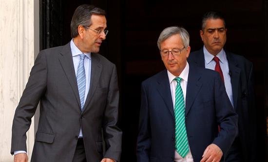 ΦΩΤΟ-Το γεύμα Σαμαρά-Γιούνκερ