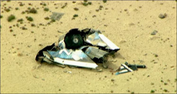 Νέες ΦΩΤΟ από τη συντριβή του διαστημόπλοιου της Virgin