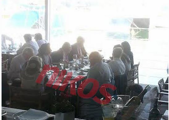 ΦΩΤΟΡΕΠΟΡΤΑΖ-Το γεύμα της Αμάλ Αλαμουντίν στο Μικρολίμανο