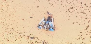 LIVE-Εικόνες από το σημείο της συντριβής του SpaceShipTwo