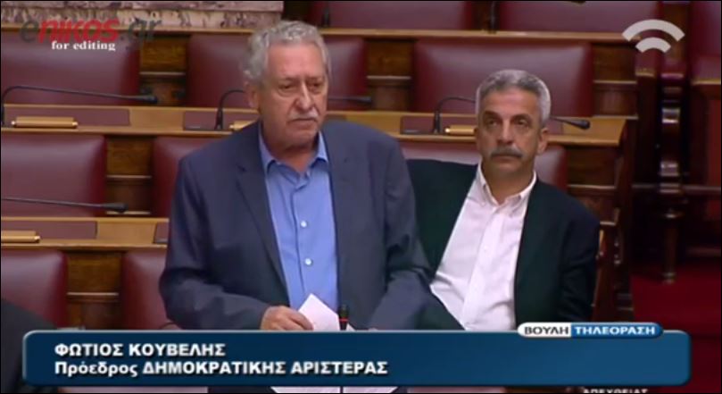 ΒΙΝΤΕΟ-Ο Κουβέλης καταγγέλλει διαπλοκή “κάτω από το τραπέζι”