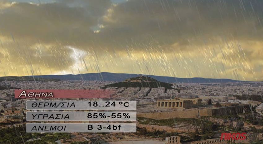 ΒΙΝΤΕΟ-Που θα διατηρηθεί άστατος ο καιρός τις επόμενες ώρες