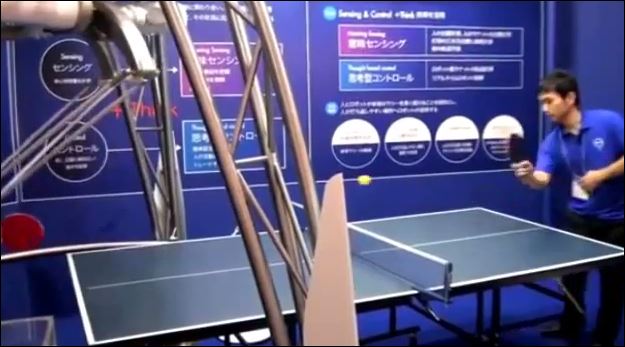 ΒΙΝΤΕΟ-Το ρομπότ που παίζει… πινγκ πονγκ