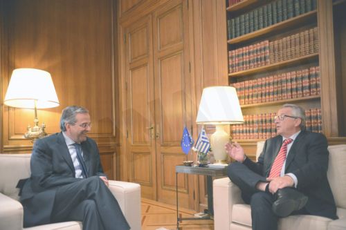 ΦΩΤΟ-Τι συζήτησαν Σαμαράς και Γιούνκερ