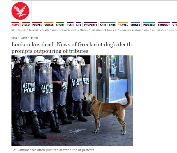 ΦΩΤΟ-Ο Λουκάνικος στην Independent