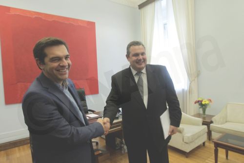 ΦΩΤΟ-Συνάντηση Τσίπρα – Καμμένου για τα “κόκκινα δάνεια”