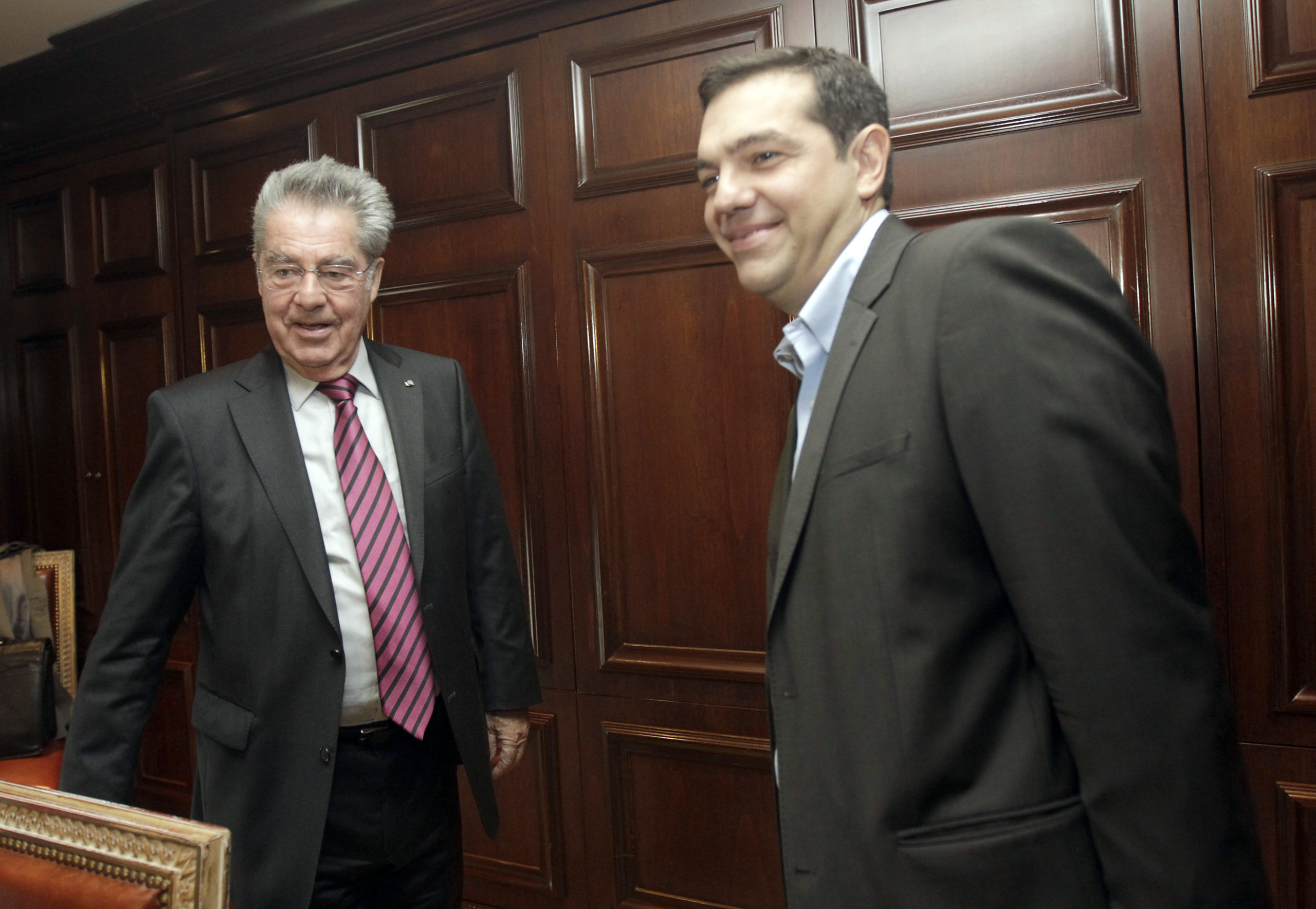 ΦΩΤΟ-Με τον Φίσερ συναντήθηκε ο Τσίπρας