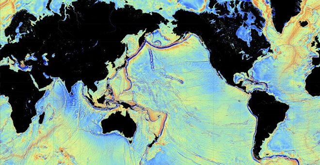Νέος δορυφορικός χάρτης αποκαλύπτει υποθαλάσσια βουνά