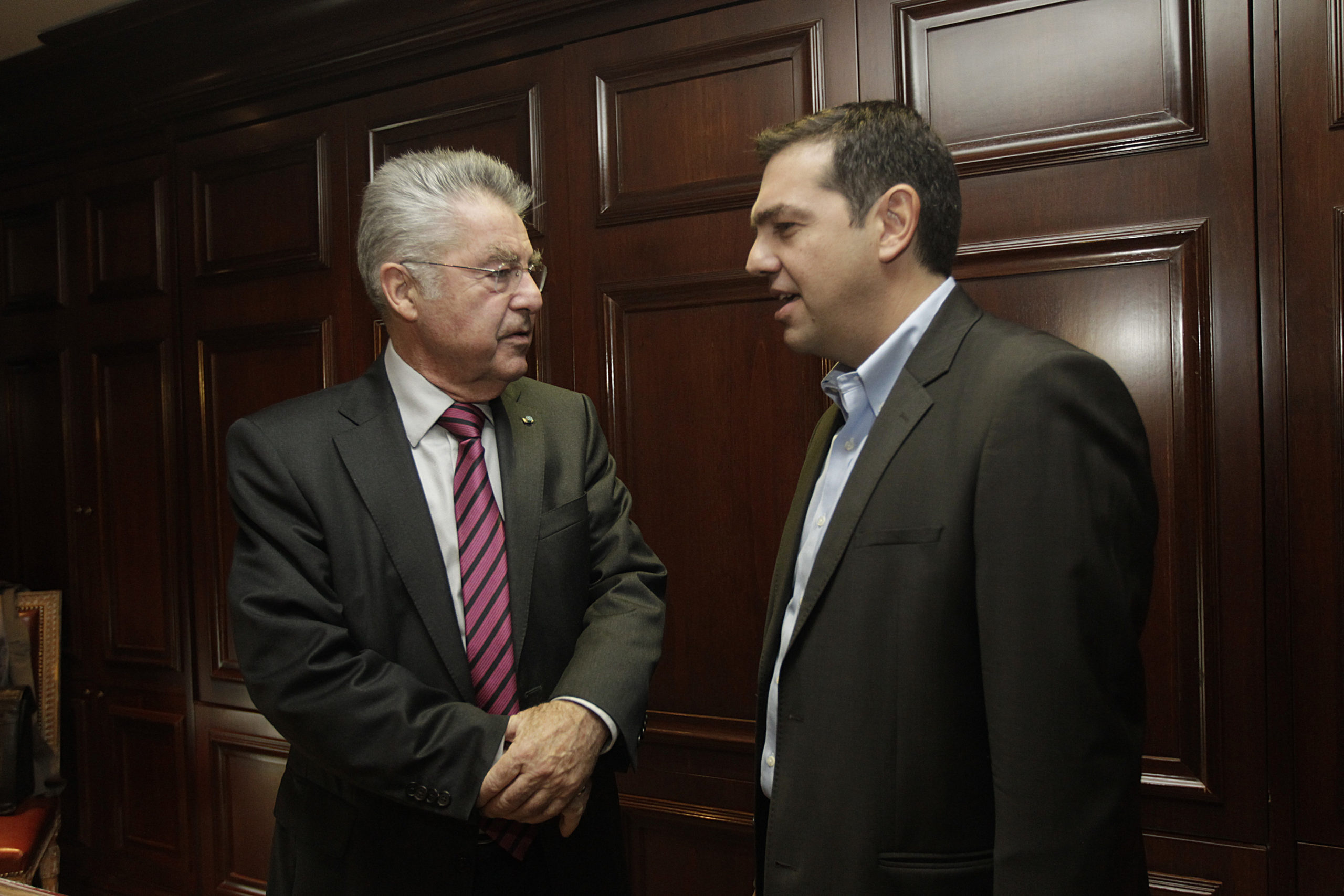 ΦΩΤΟ-Η συνάντηση Τσίπρα-Φίσερ