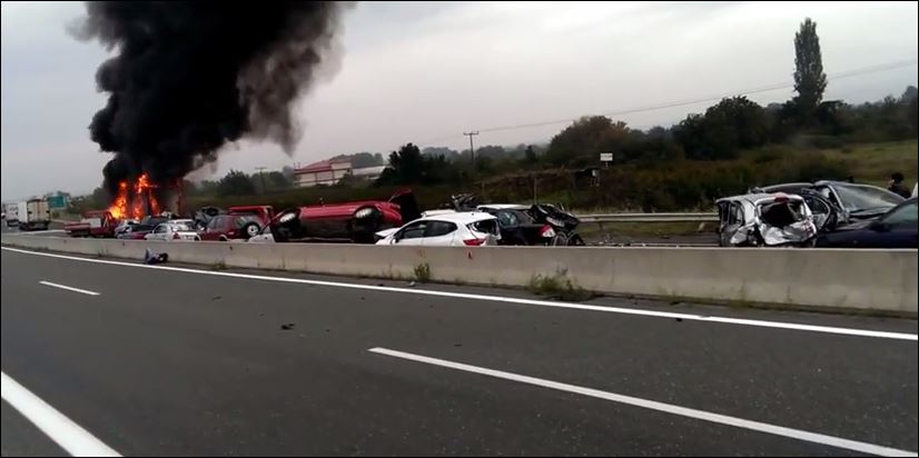 BINTEO-Oι πρώτες στιγμές μετά την τραγωδία στην Εγνατία Οδό