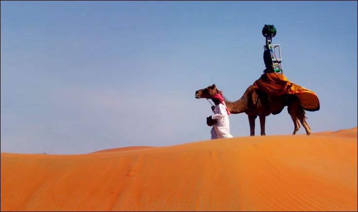 BINTEO-Με καμήλες το Google Street View στην έρημο
