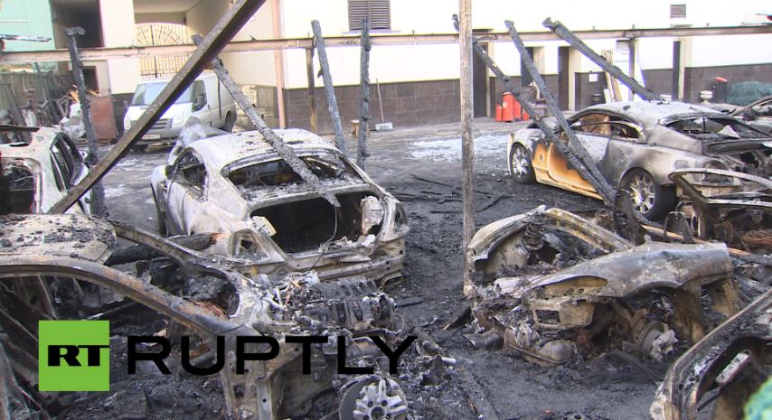 ΒΙΝΤΕΟ-Κάηκαν αυτοκίνητα αξίας 2,5 εκ. €