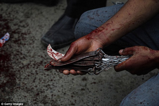 The tradition commemorates the death of Imam Hussein, the grandson of the Prophet Mohammad, who died in battle 1,300 years ago