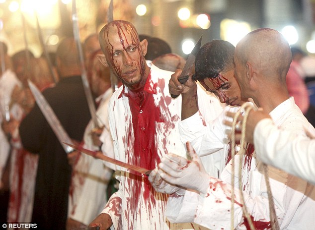 The ceremonies are being held amid heightened security after ISIS admitted bomb blasts aimed at Shi'ite Muslims taking part