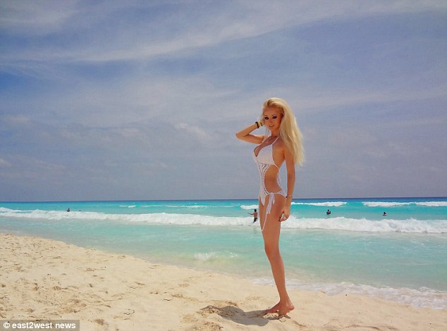 Following the attack Lukyanova said she no longer likes her body claiming 'it needs some muscle'