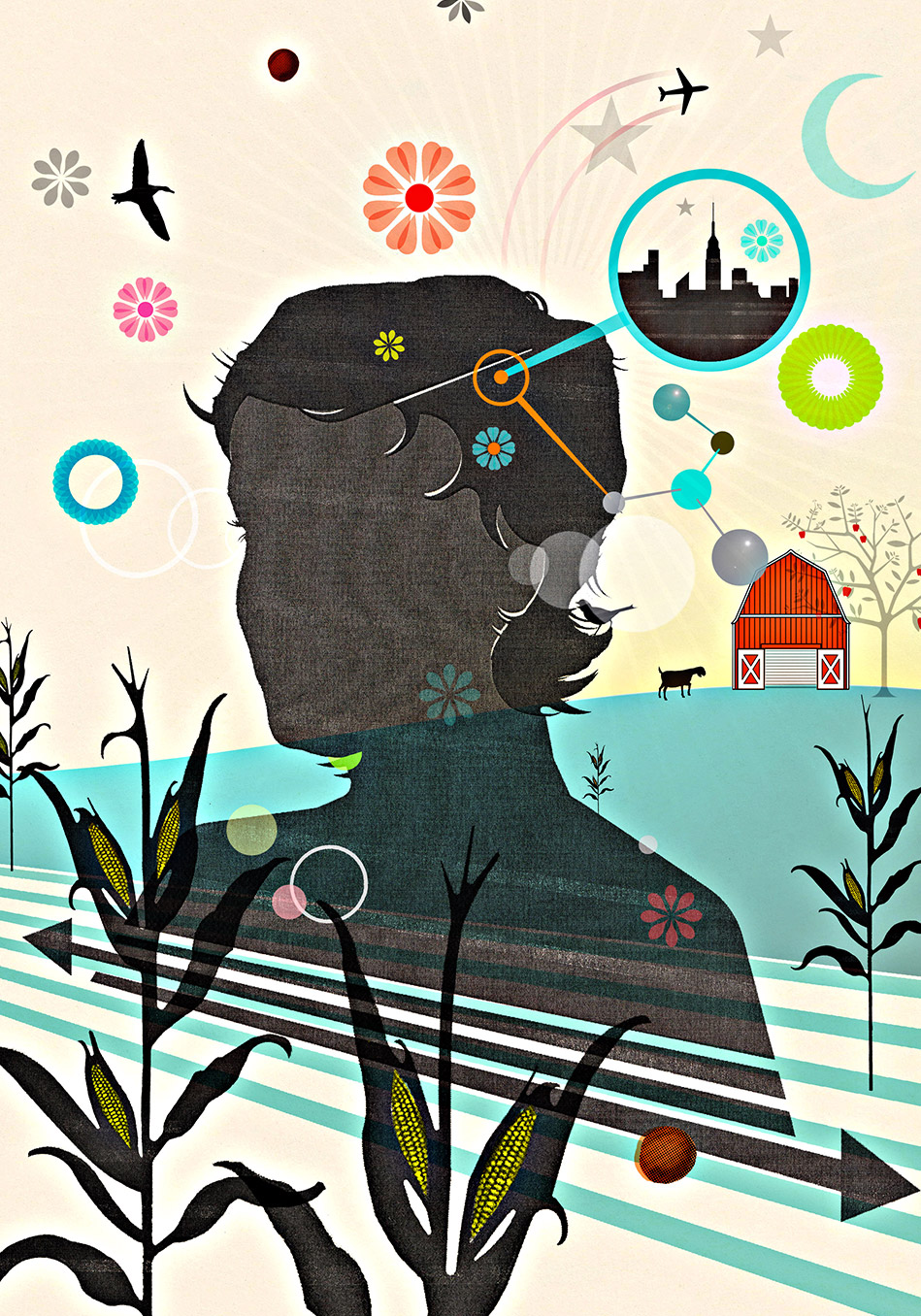 Illustration of a woman