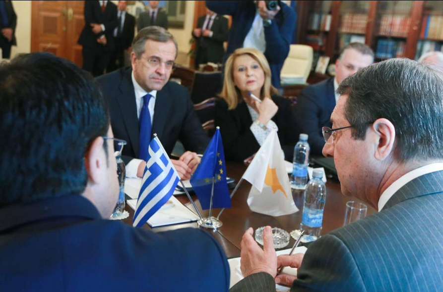 Η ΦΩΤΟ που ανέβασε ο Αναστασιάδης από τις συνομιλίες με τον Σαμαρά