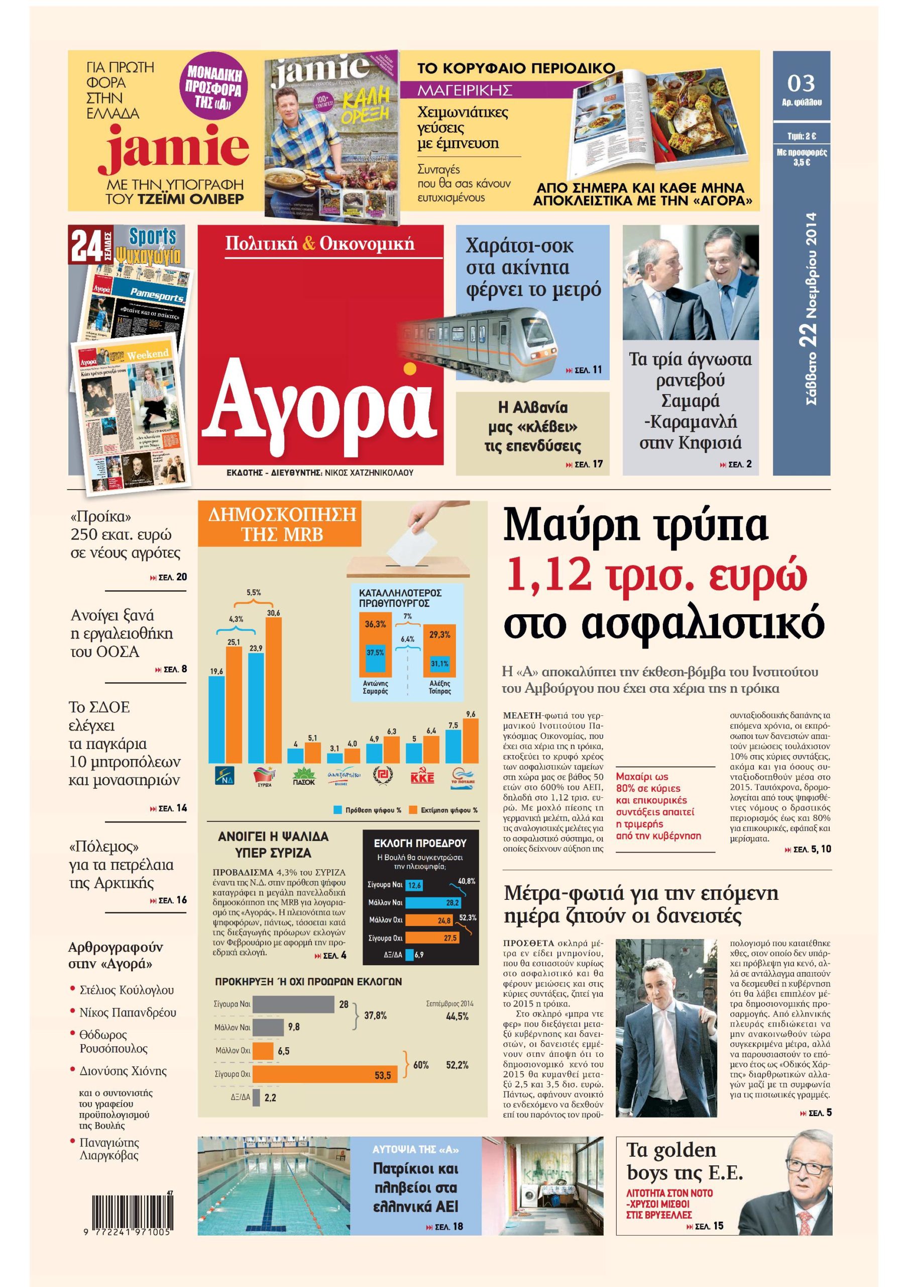 H «Αγορά» που κυκλοφορεί σήμερα