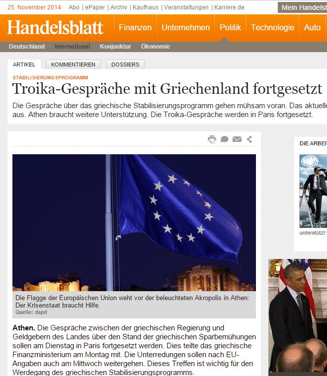 Γερμανικά ΜΜΕ: Επίπονες διαπραγματεύσεις Ελλάδας-τρόικας