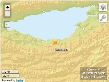 Σεισμός 5,5 Ρίχτερ στο Κιργιζστάν