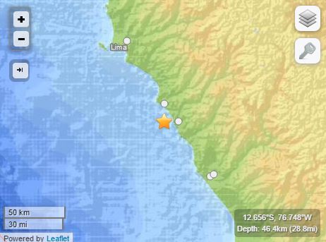 Σεισμός 5,6 Ρίχτερ στο Περού