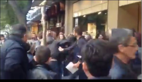 ΒΙΝΤΕΟ-Επεισόδιο με διαδηλωτή και καταναλωτή στη Θεσσαλονίκη
