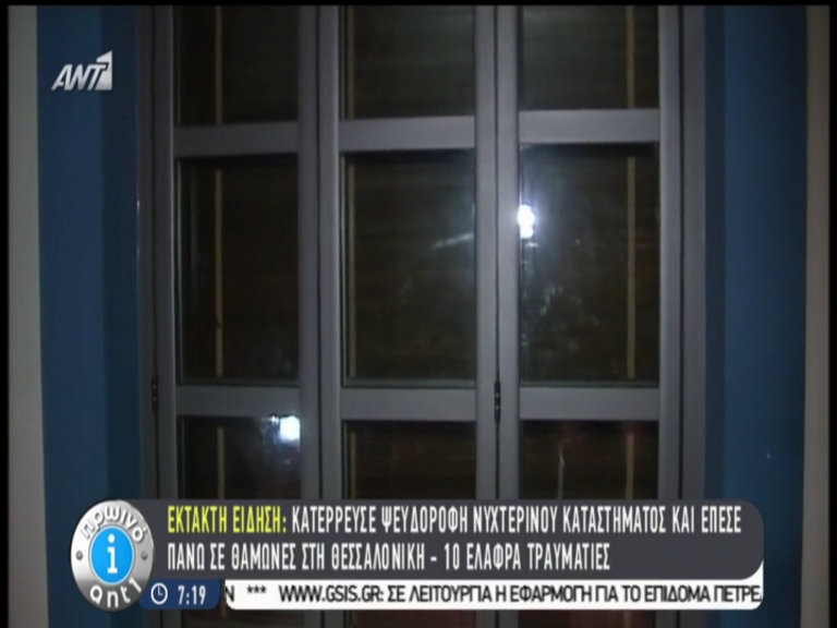 ΒΙΝΤΕΟ-Ο καθρέφτης στην ψευδοροφή προκάλεσε τον τραυματισμό των ατόμων