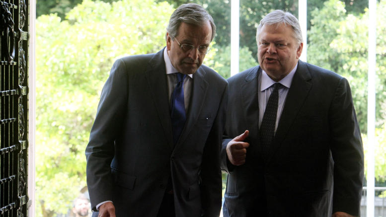 Συνάντηση Σαμαρά-Βενιζέλου στο Μαξίμου για τη διαπραγμάτευση στο Παρίσι