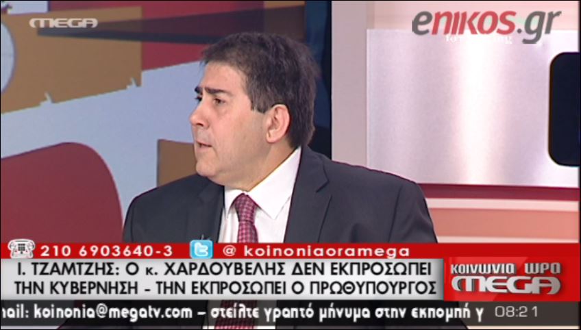 ΒΙΝΤΕΟ-Τζαμτζής: Ο κ. Χαρδούβελης δεν εκπροσωπεί την κυβέρνηση