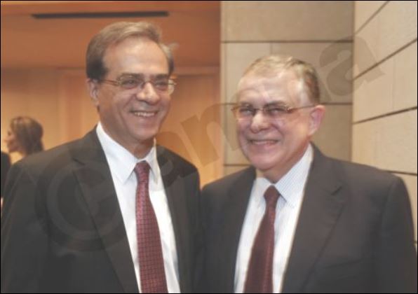 ΦΩΤΟ-Χαρδούβελης και Παπαδήμος στην ίδια εκδήλωση με τον Σημίτη